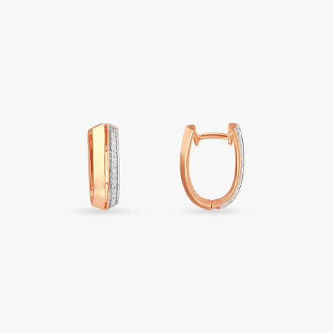 Double Take Diamond Hoop Earrings