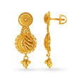 Striking Floral Drop Earrings,,hi-res image number null
