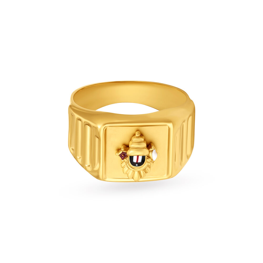 22K Yellow Gold Temple Ring (13gm) – Virani Jewelers