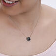 18 KT Yellow Gold Eclectic Diamond Pendant with Chain,,hi-res image number null