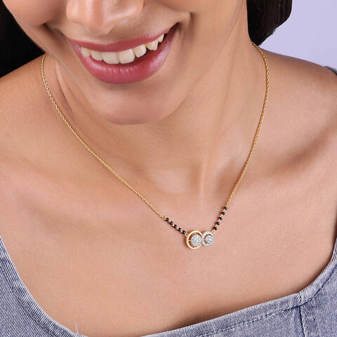 Timeless Interlinked Diamond Mangalsutra