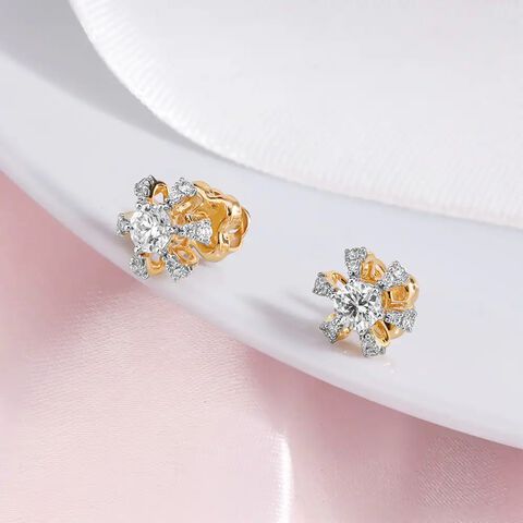 Cascade Solitaire Earring