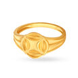 Atypical 22 Karat Yellow Gold Round Finger Ring,,hi-res image number null