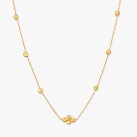 Faceted Bloom Gold Chain for Kids