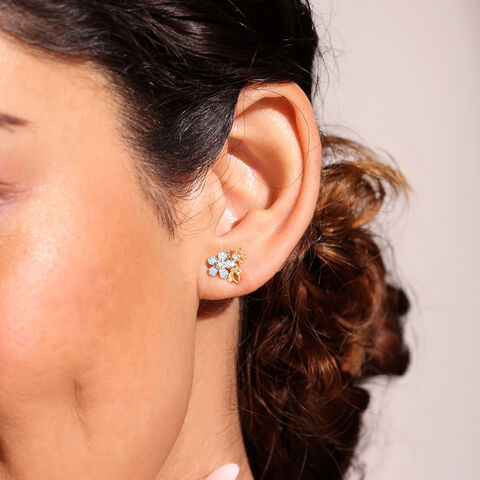 Butterfly Garden Diamond Stud Earrings