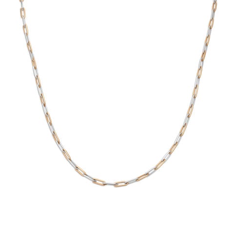 Sophisticated Platinum and Rose Gold Chain