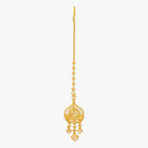 Sculpted Charm Gold Maang Tikka