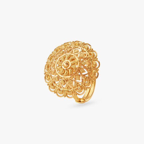 Royal Crest Gold Ring