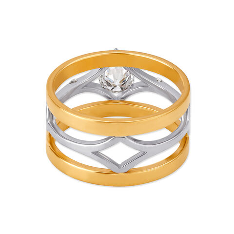 Stellar Crest Solitaire Ring