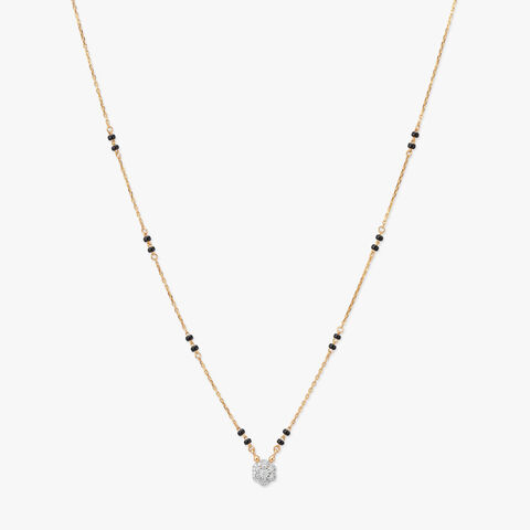 Blossom Halo Diamond Mangalsutra