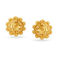 Rawa Work Floral Gold Studs,,hi-res image number null