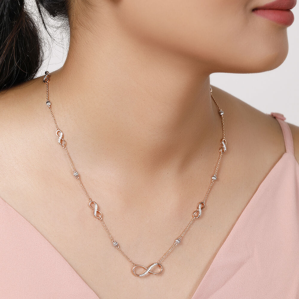 Infinity pendant clearance tanishq
