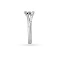 Stylish Crossover White Platinum Finger Ring,,hi-res image number null