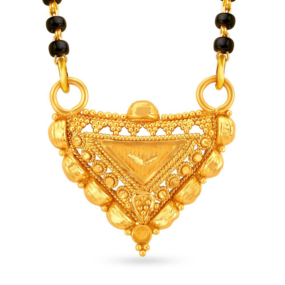 Gold mangalsutra pendant tanishq hotsell