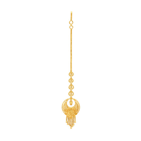 Exquisite Floral Gold Maang Tikka