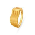 Subtle Marks Gold Finger Ring For Men,,hi-res image number null