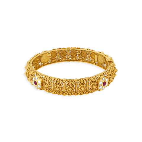 Mesmerizing Floral Filigree Bangle