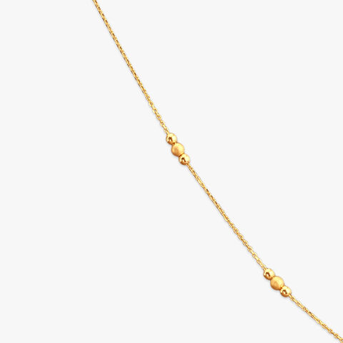 Beaded Tassel Gold Chain
