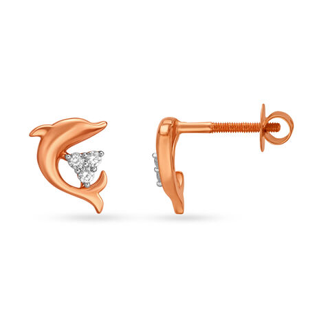Dolphin Stud Earrings for Kids