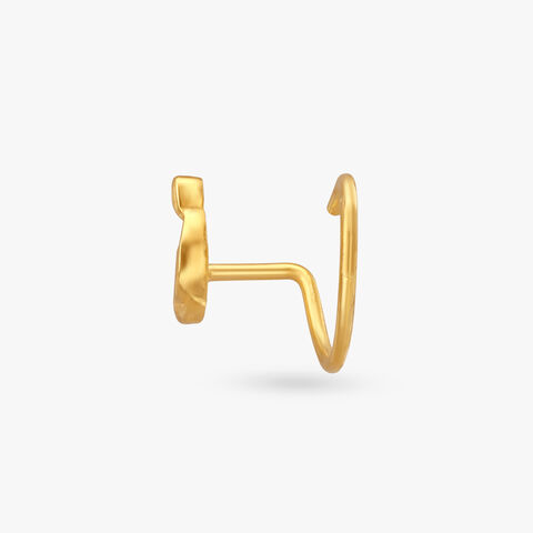 Delicate Harmony Gold Nose Pin