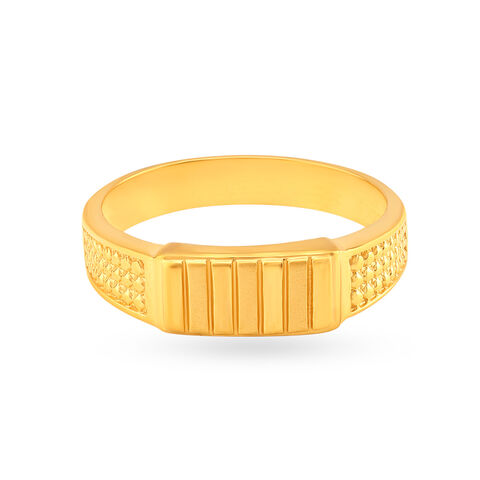 Modish 22 Karat Yellow Gold Geometric Ring alternate view 1
