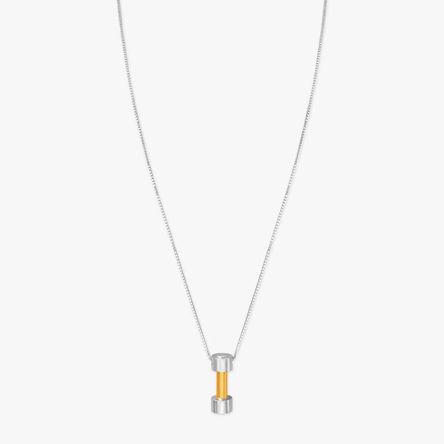 Stylish Dumbbell Pendant with Chain for Men,,hi-res image number null