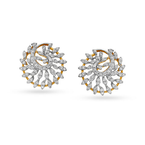 Elegant Diamond Stud Earrings