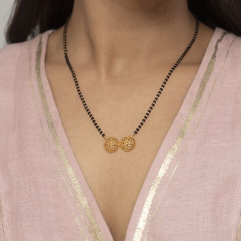 Perfectly Paired Gold & Diamond Viti Mangalsutra