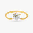 Sophisticated Floral Diamond Ring,,hi-res image number null