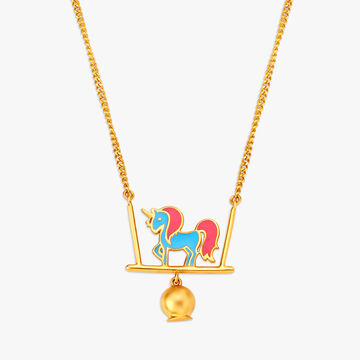 Balancing Act Unicorn Necklace for Kids