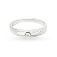 Striking 950 Pure Platinum And Diamond Finger Ring,,hi-res image number null