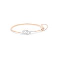 14 KT Rose Gold Fluid Diamond Bangle,,hi-res image number null