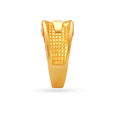 Carved Rugged Gold Finger Ring For Men,,hi-res image number null
