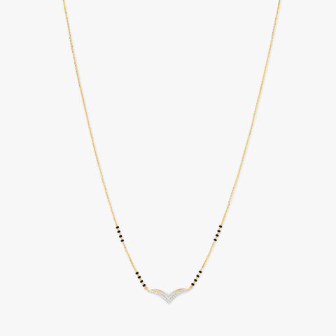 Chevron Promise Diamond Mangalsutra