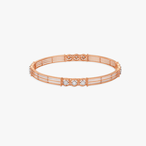 Alternating Radiance Diamond Bangle