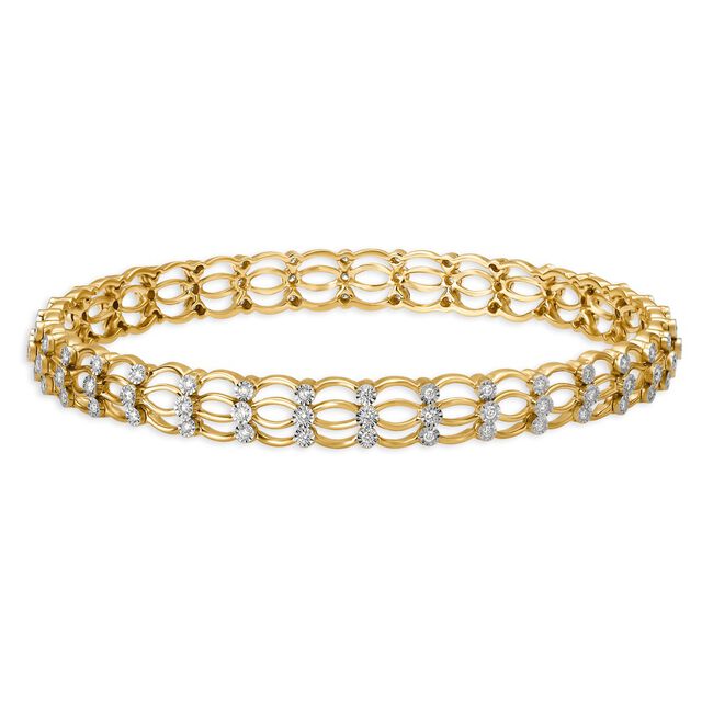 Aarifah Diamond Bangle,,hi-res image number null