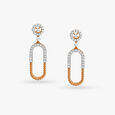 Sleek Radiance Diamond Drop Earrings,,hi-res image number null