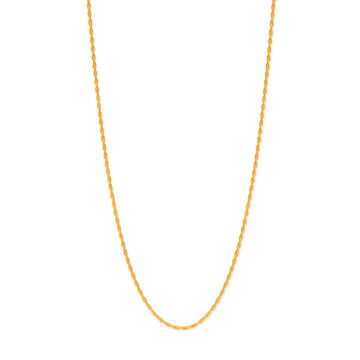 18KT Yellow Artistic Gold Chain With A Delicate Link Pattern