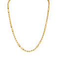 Chic Carved Link Dual Tone Gold Chain For Men,,hi-res image number null