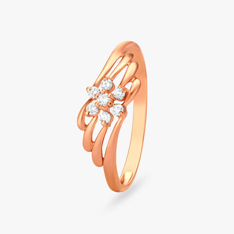 Springtide Flower Diamond Ring