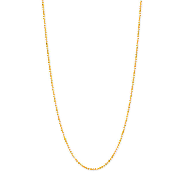 18KT Yellow Gold Dainty Beaded Gold Chain,,hi-res image number null