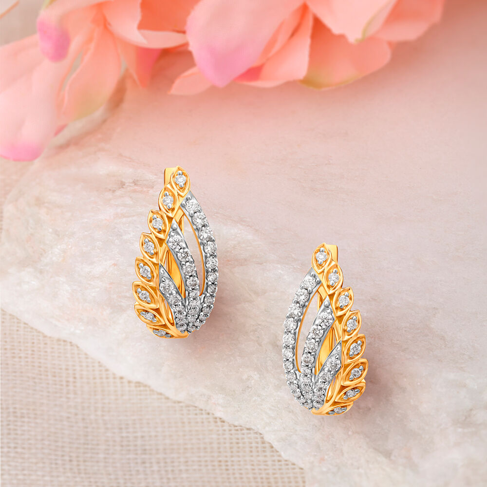 Tanishq diamond hoop earrings shop
