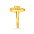 Alluring Yellow Gold Oval Finger Ring,,hi-res image number null