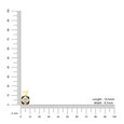 18 KT Yellow Gold Abstract Glimmer Diamond Pendant with Chain,,hi-res image number null