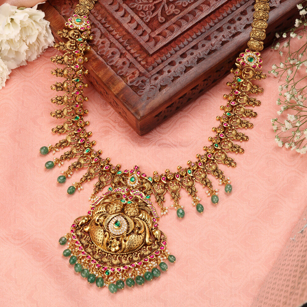 Peacock design gold outlet haram