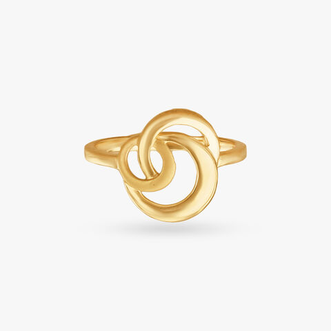 Twirl Tale Gold Ring for Kids