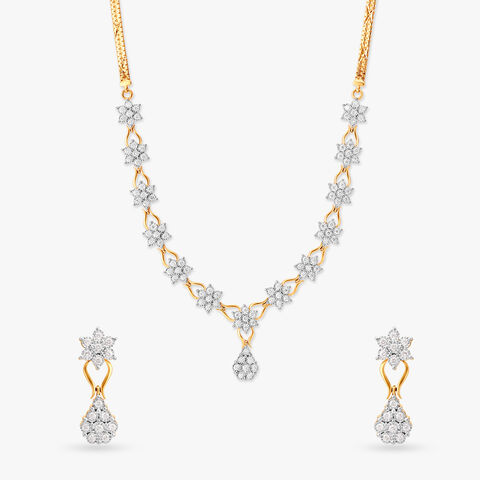 Blooming Beauty Diamond Necklace Set
