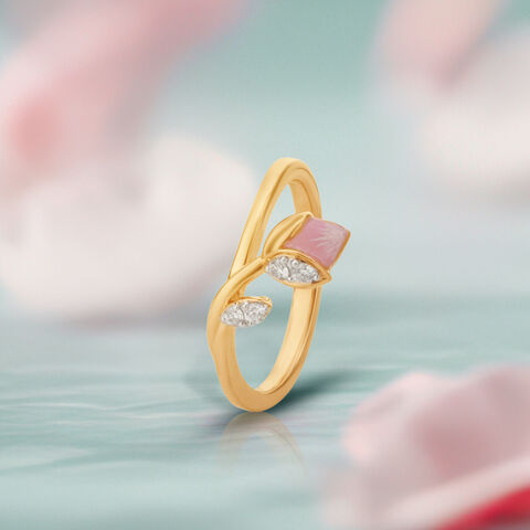 Blush Vine Diamond Ring
