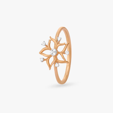 Floral Burst Diamond Ring