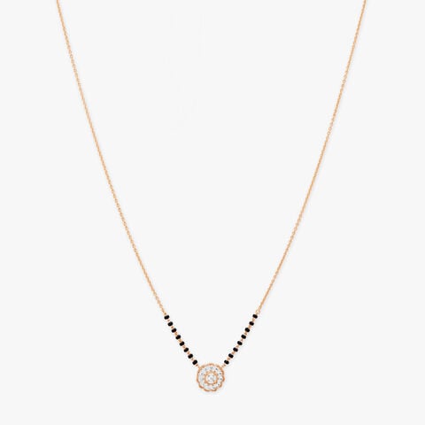 Rosette Orbit Diamond Mangalsutra
